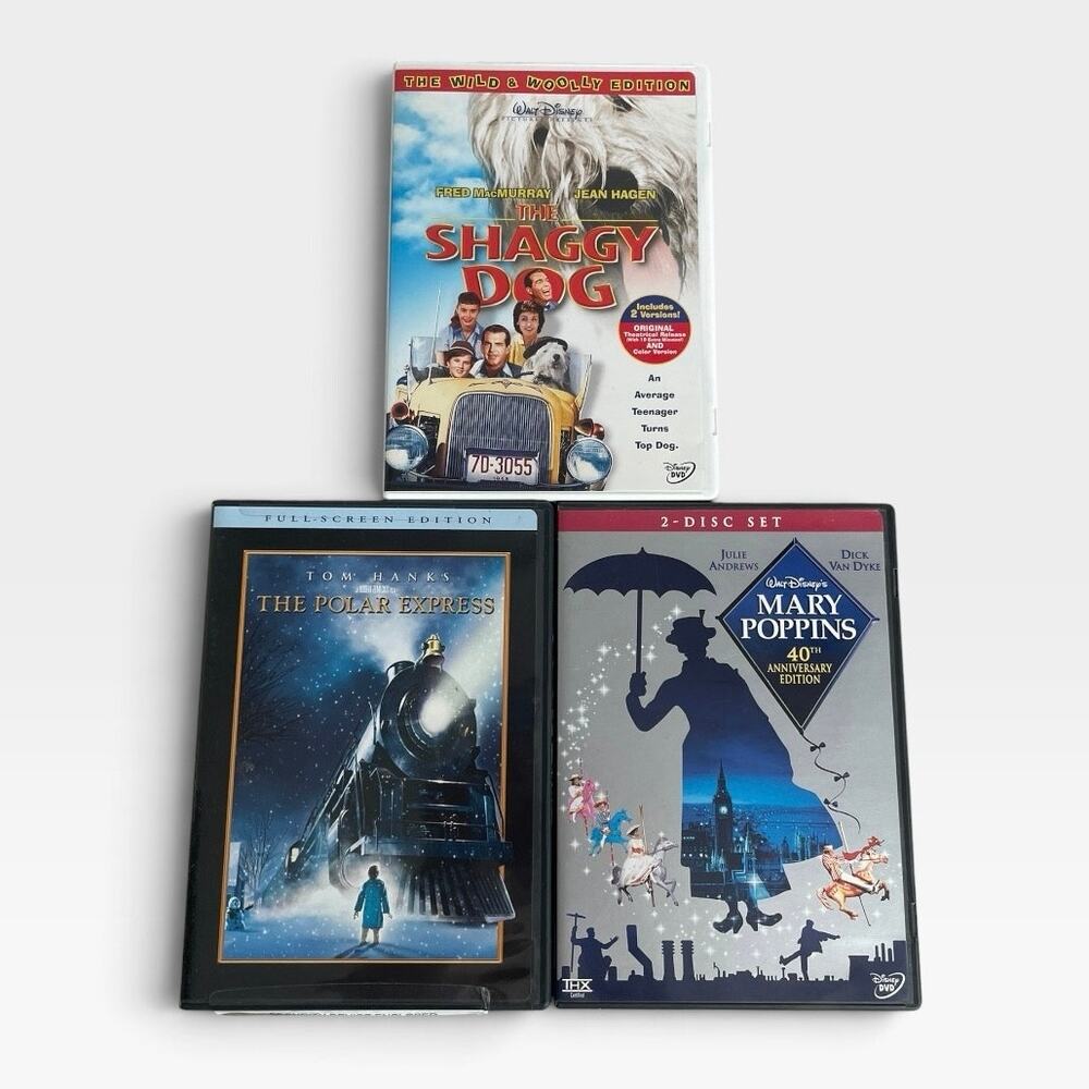 3 Classic Family Movie DVDs Bundle